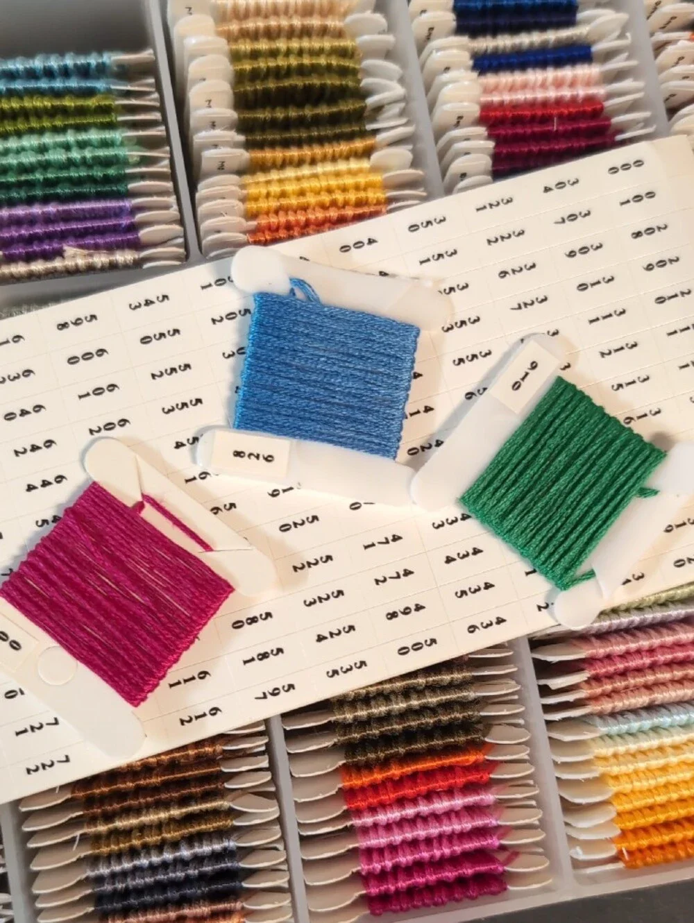 Thread Floss Storage Box By Darice - Multicolor Organizer With Floss Included